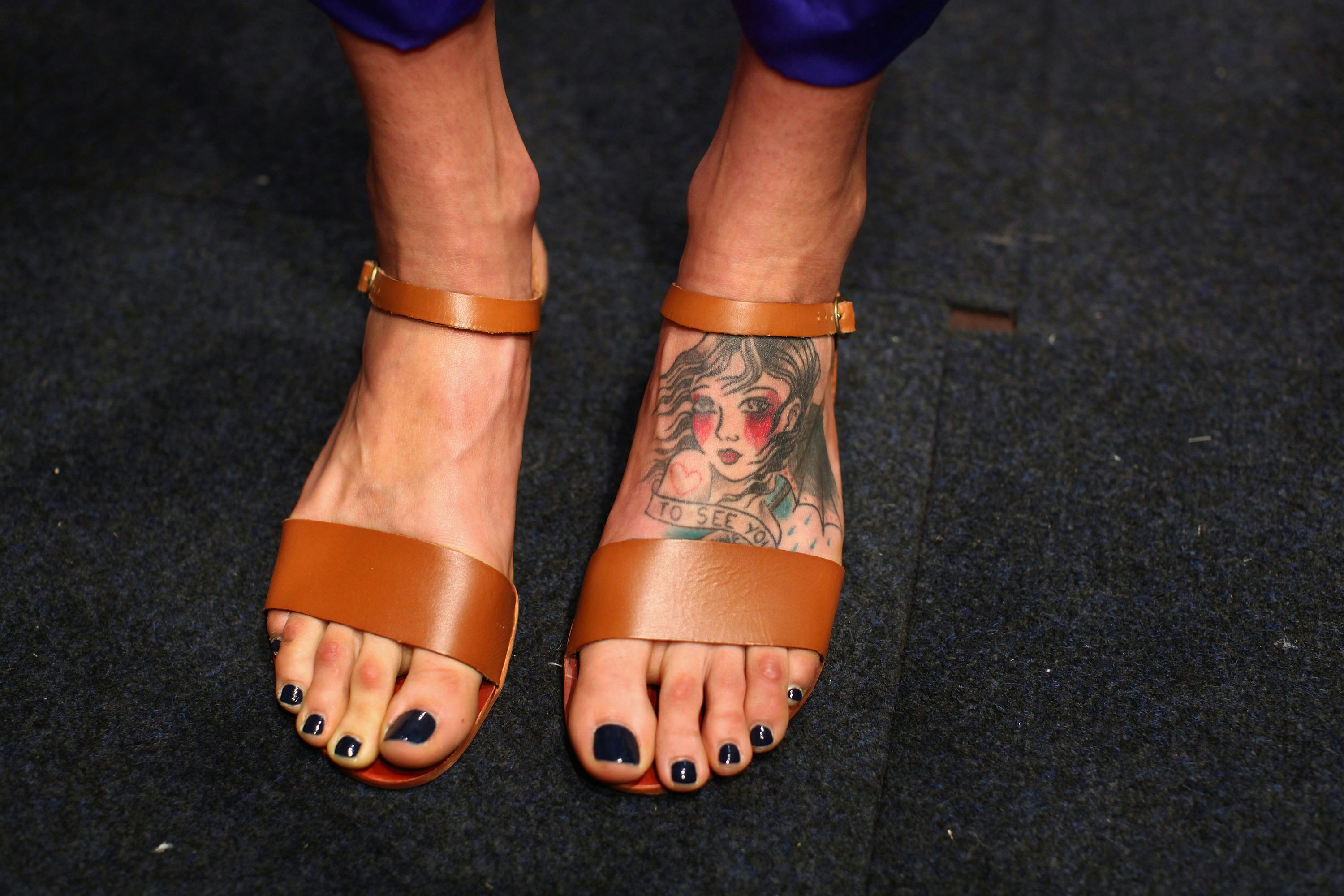 Tattooed foot