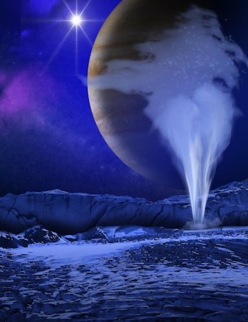 Jupiter's moon Europa may glow in the dark