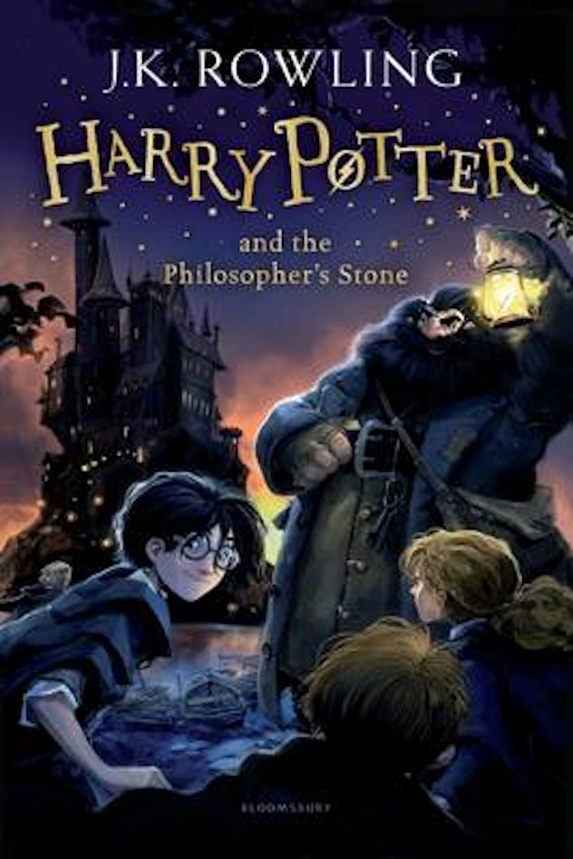 The cover of 'Harry Potter and the Philosopher’s Stone' by J.K. Rowling