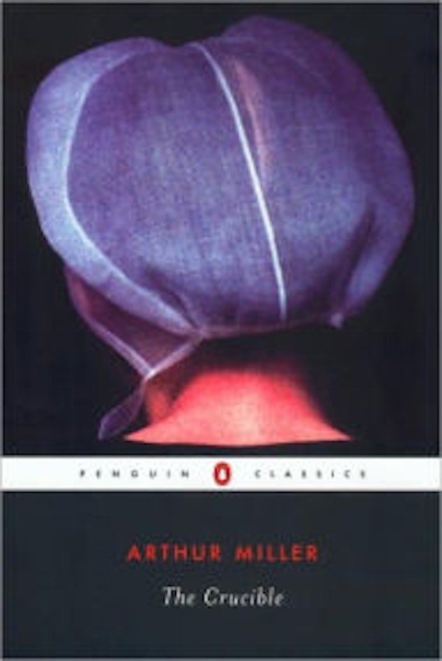 The cover of 'The Crucible' by Arthur Miller
