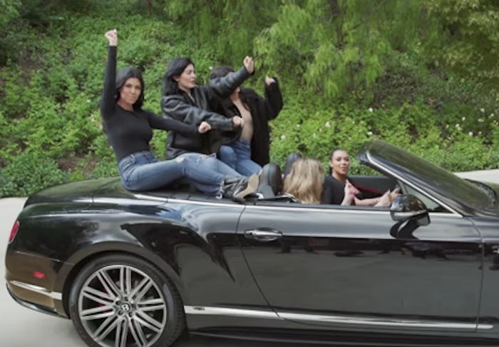 Kardashian-Jenner sisters recreating their mom's epic 30th birthday video