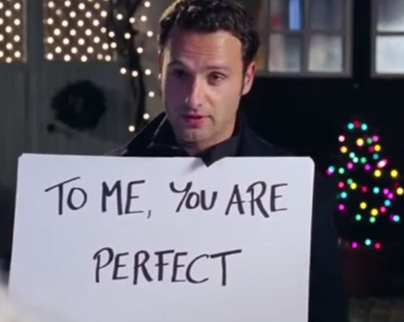 "to me, you are perfect" quote from love actually movie