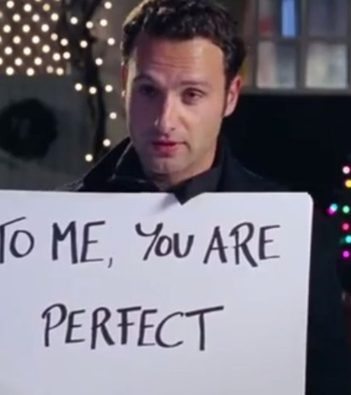 "to me, you are perfect" quote from love actually movie 