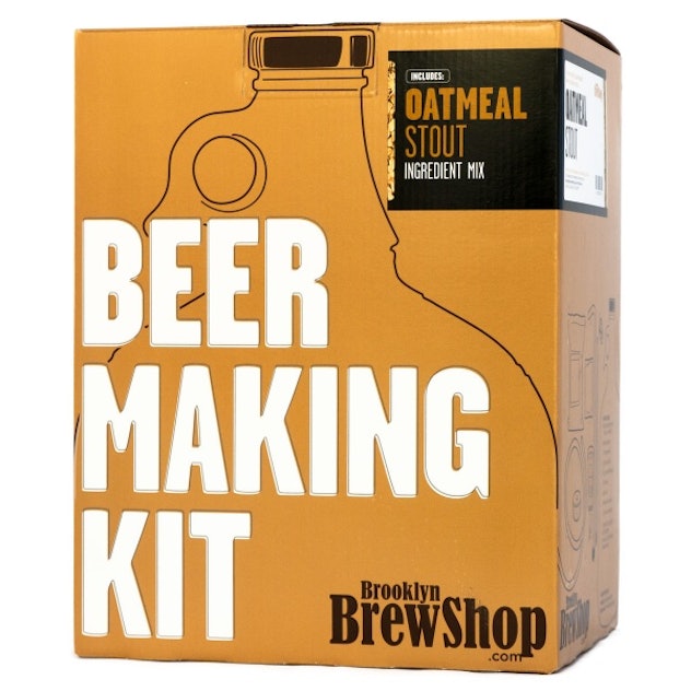 An orange beer making kit