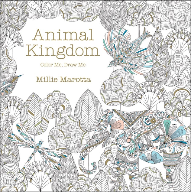 An adult coloring book "Animal Kingdom"