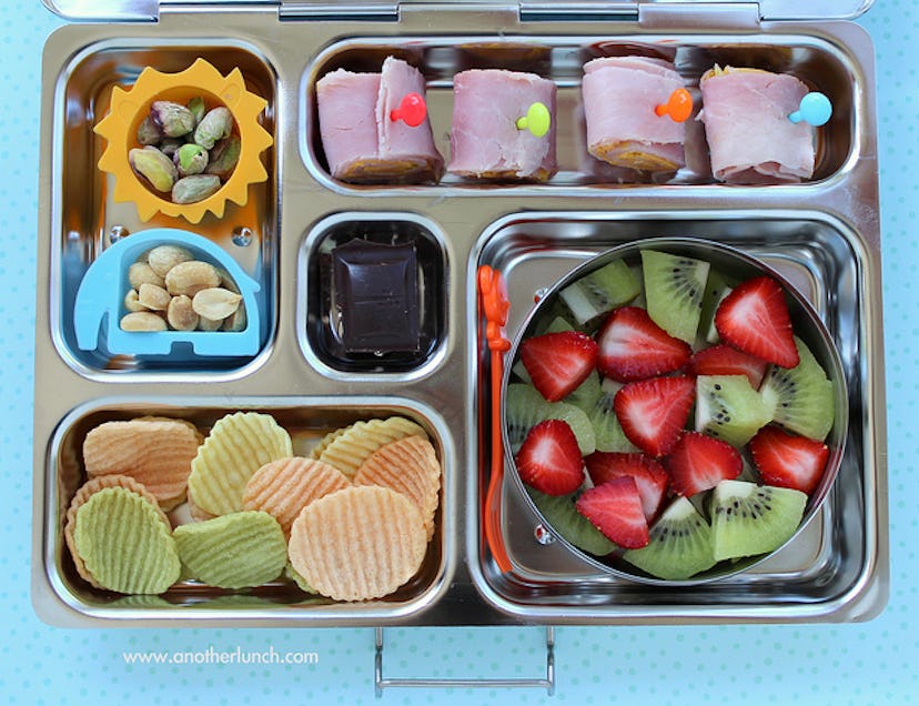 Image of a bento box full of colorful food