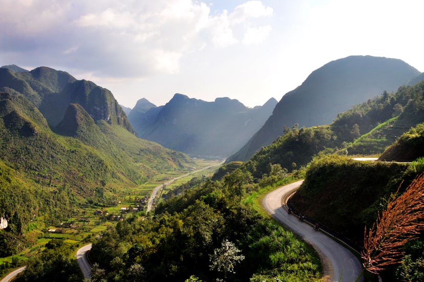 A mountain pass in Ha Giang