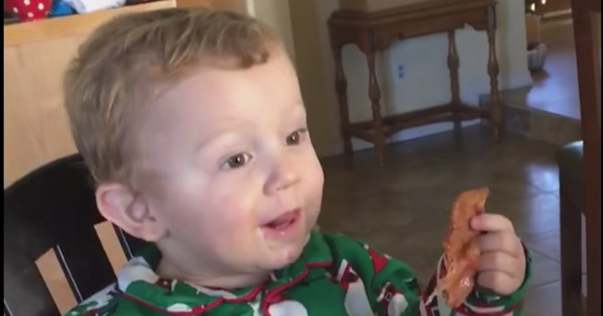 This Baby Trying Bacon For The First Time Is Already Living His Best Life Video This Baby Trying Bacon For The First Time Is Already Living His Best Life Video