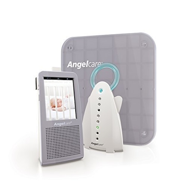 Grey Angelcare baby video monitor that detects movement and sounds