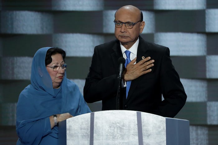 Khizr and Ghazala Khan talking about the death of their son 