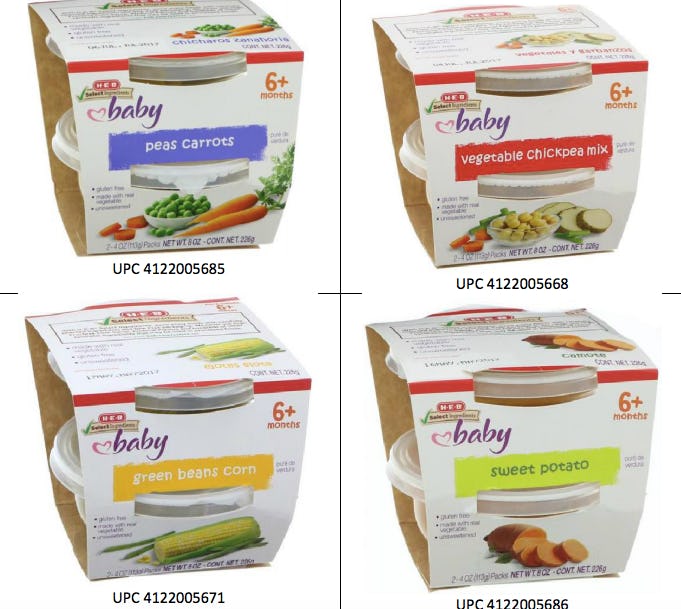 How To Tell If Your HEB Baby Food Was Recalled