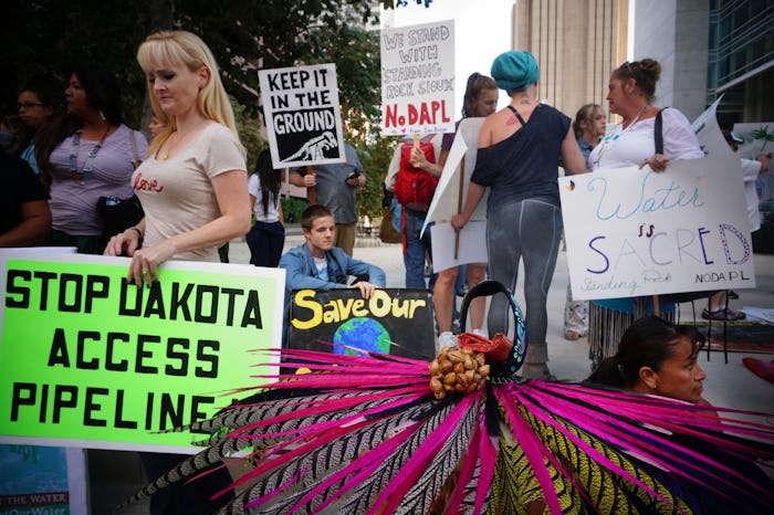 Grand Central Standing Rock protesters