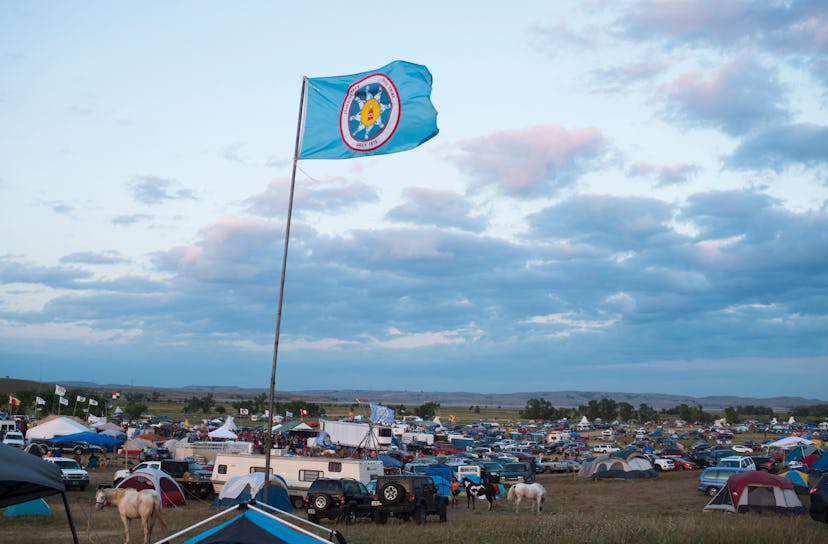 A flag of the Standing Rock Sioux Tribe.