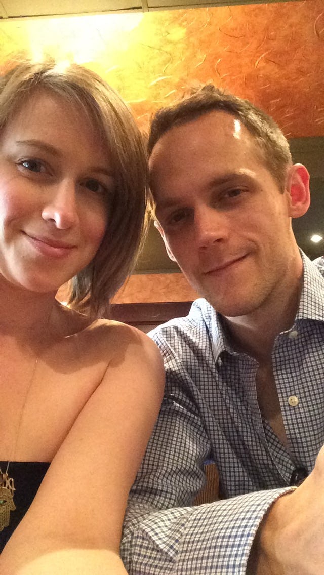  Ceilidhe Wynn and her partner on a night out