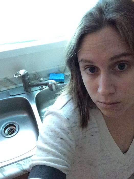 Ceilidhe Wynn standing in front of her kitchen sink