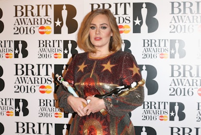 Adele at the Brit Awards 2016