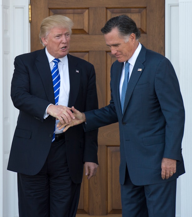 Photo Of Trump And Mitt Romney At Dinner Together Produces Plenty Of Memes On Twitter