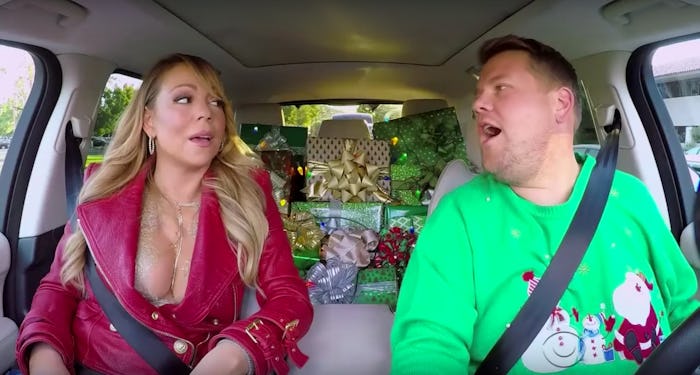 Mariah Carey during Carpool Karaoke special holiday edition