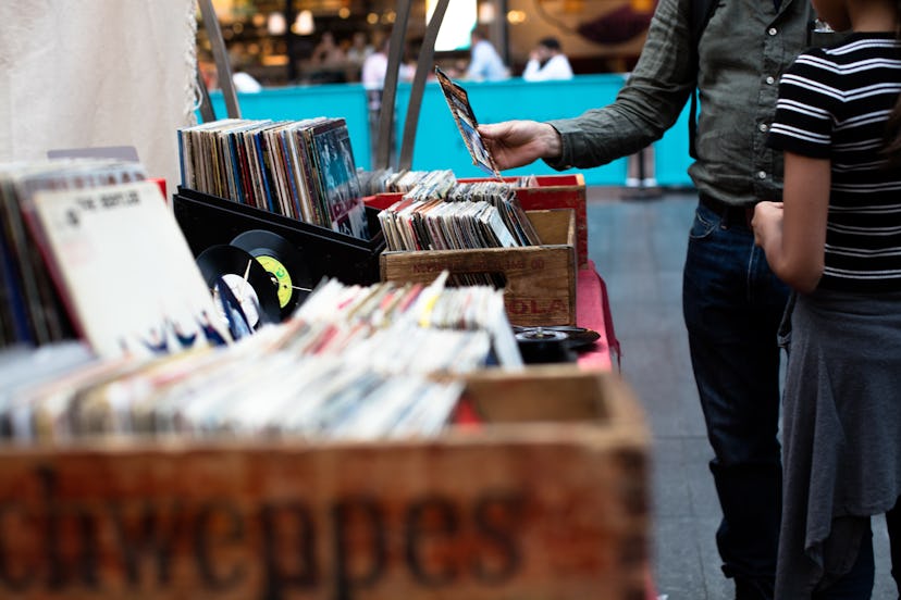 Records selling on the street