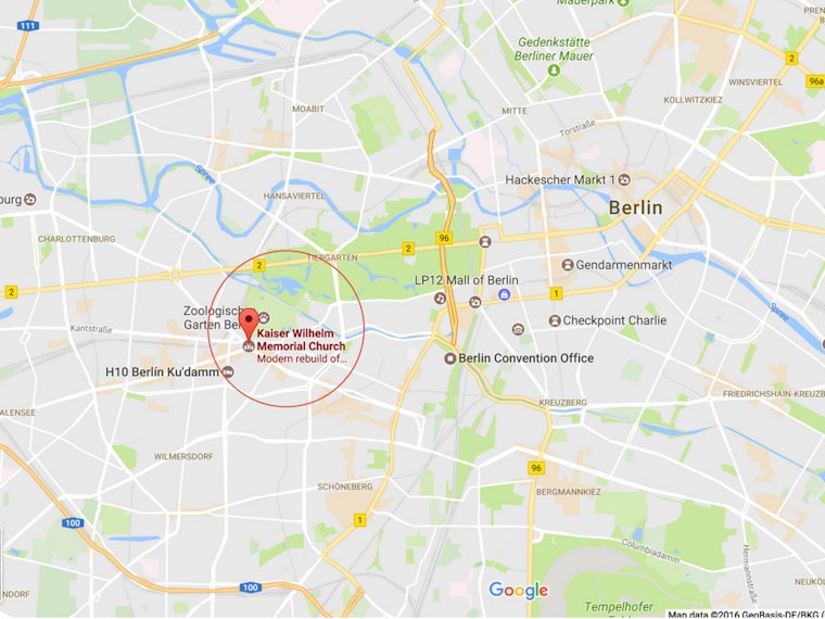 This Map Of Berlin Shows Where The Holiday Market Attack Took Place