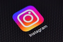 The Instagram icon in front of a black background