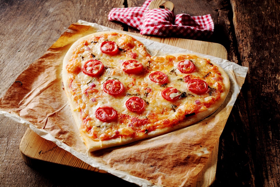 Heart-Shaped Pizzas