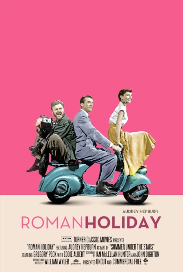 Roman Holiday movie poster, a classic that has everything you want in a romance