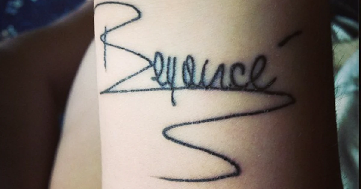 Beyonce Hand Tattoos