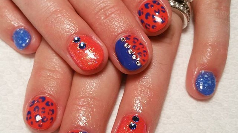 7 Nail Art Ideas For Broncos Fans That Go Perfect With Your Super 7 Nail Art Ideas For Broncos Fans That Go Perfect With Your Super Bowl Outfit - 7 Nail Art Ideas For Broncos Fans That Go Perfect With Your Super