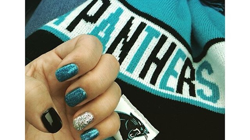11 Carolina Panthers Themed Manicures To Get You Ready For Super Bowl 50