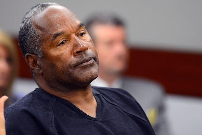 O.J. Simpson sitting in court