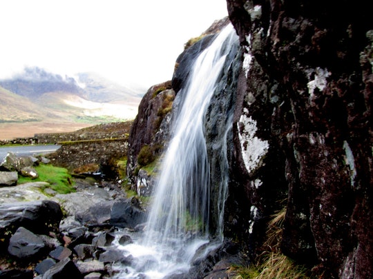 A waterfall in a scenic location