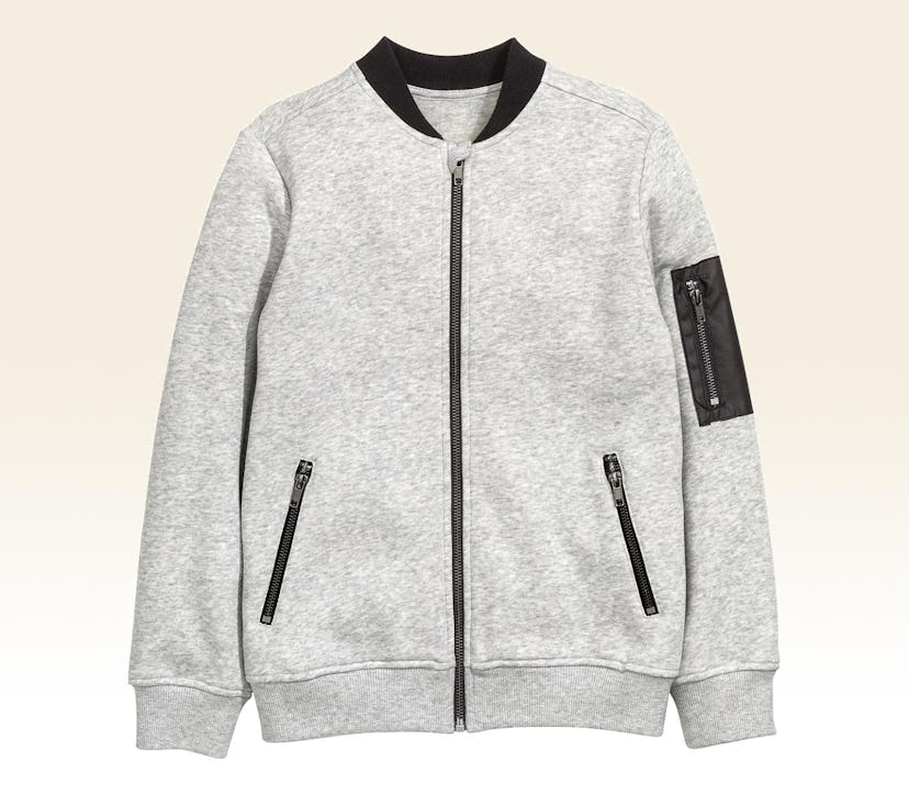 A gray Pilot Jacket in H&M