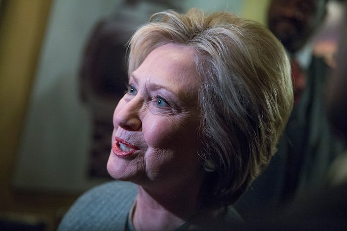 Hillary Clinton talking