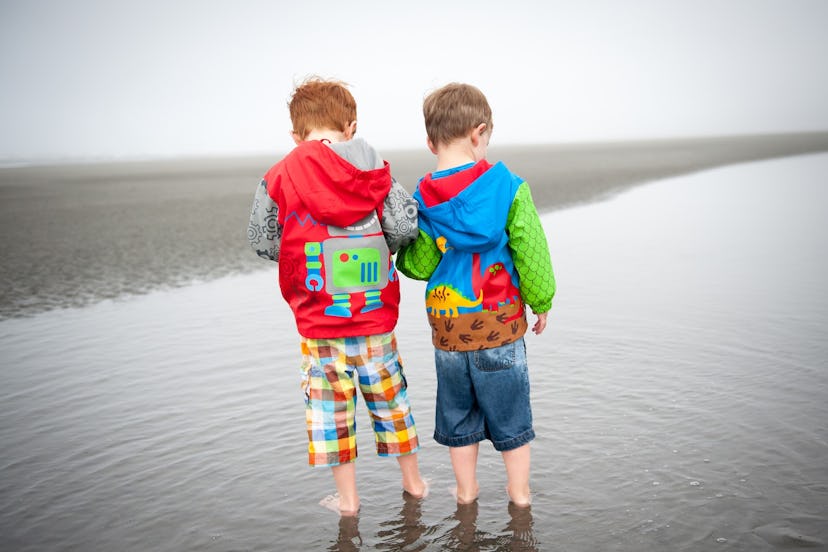 Two boys on the beach