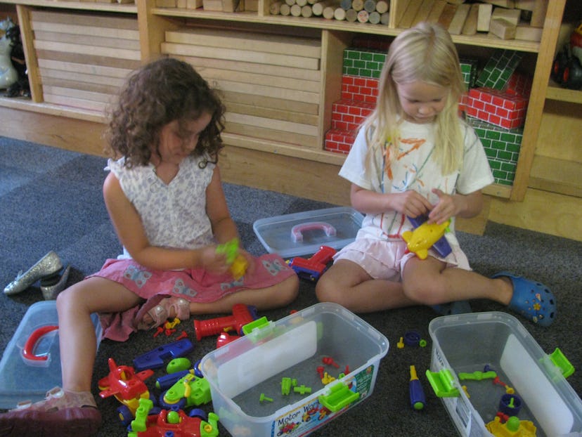 kids playing with toys at daycare
