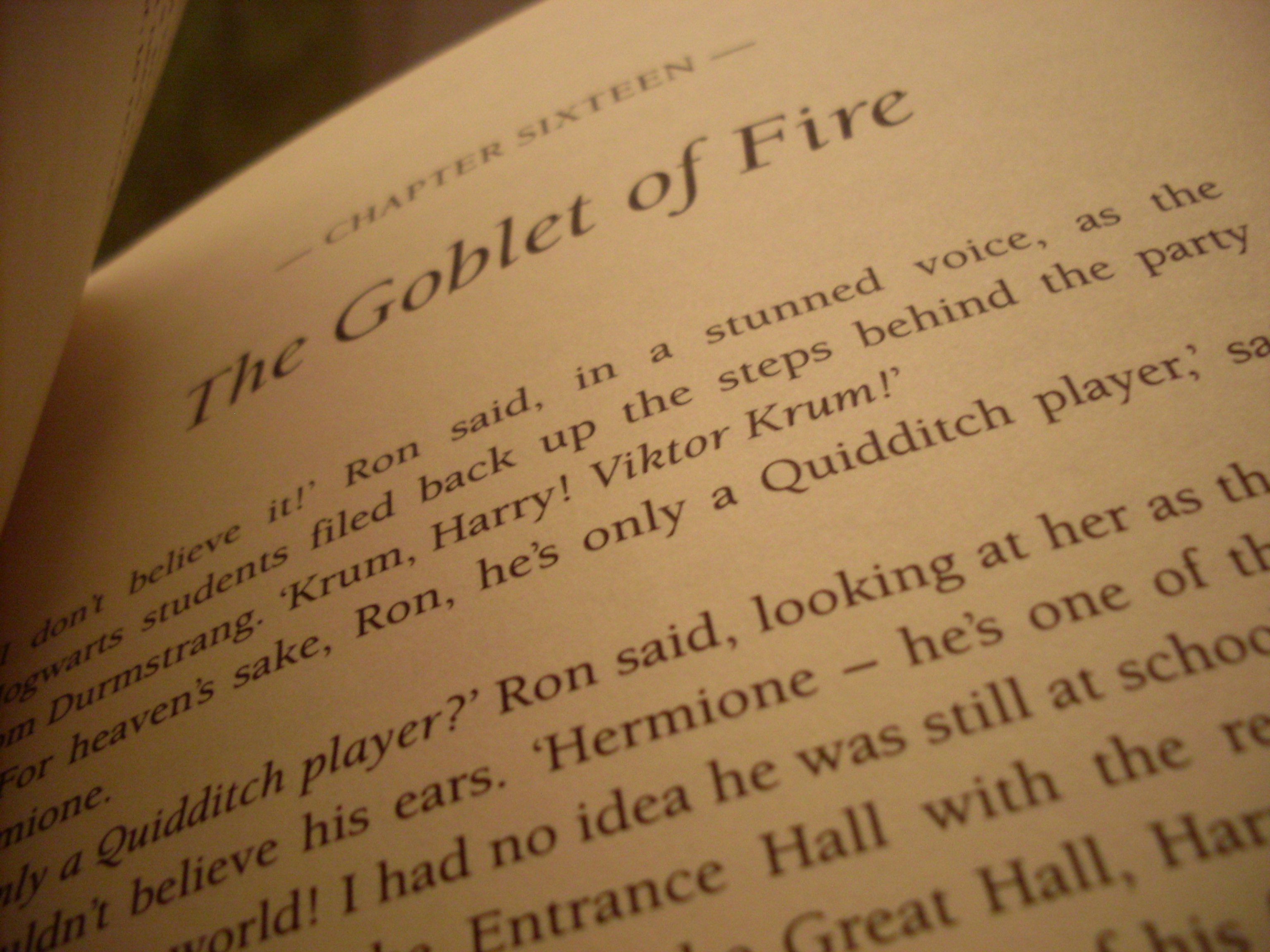 read goblet of fire