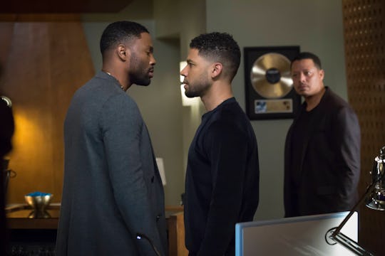 Siddiq Saunderson and Tobias Truvillion talking in a scene