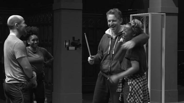 Actors rehearsing for Harry Potter and the Cursed Child at West End