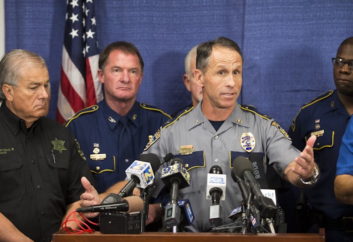 Baton Rouge Police Chief Carl Dabadie Jr. at a news conference