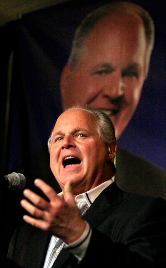 Rush Limbaugh speaking about lesbians endangering the country's rural states