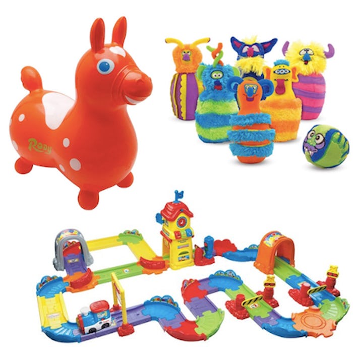 Gifts For Toddlers: Monster Plush Bowling Game, An Inflatable, Ride-On Horse, And A Motorized Train ...