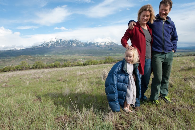 After changing their lifestyle, a family of three purchased the land in Colorado where they're posin...