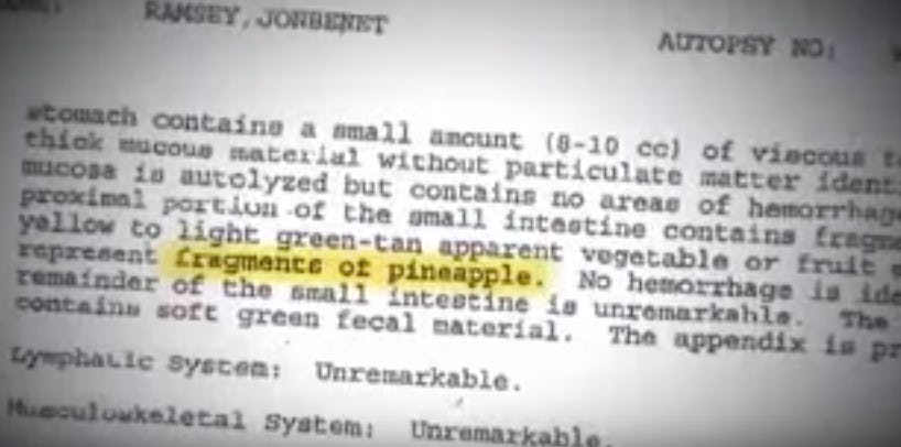 Clues From The Pineapple In The Confusing Ramsey Case Are Confusing