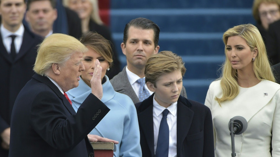 Is Barron Trump At The Inaugural Ball Donald Trumps Youngest Son