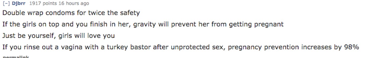 The Worst Sex Advice Ever According To Reddit 9425