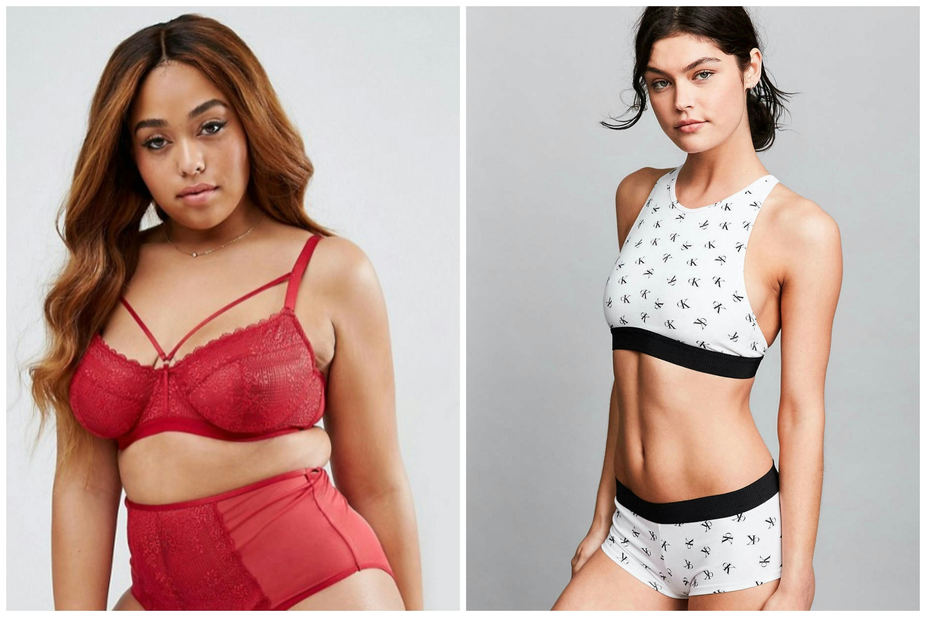 calvin klein bra and underwear set urban outfitters