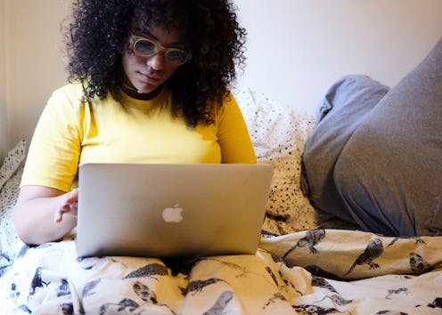 A woman works from home. People who've been working from home for a long time have lots of wisdom to...