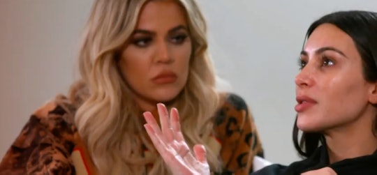 Kim Kardashian crying to her sister Khloe about the robbery she experienced 