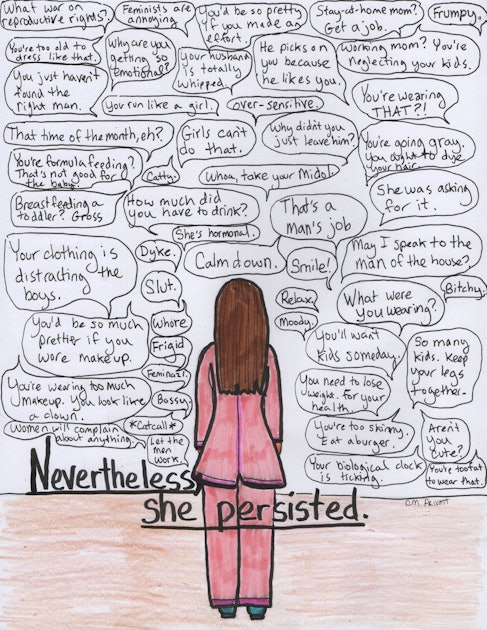 Nevertheless She Persisted Illustration By Courtney Privett Empowers